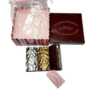 New Silver Brass Copper Tone Stretch Bracelet Garold C. Miller Fashion Jewelry